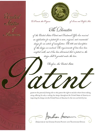 US Patent for Appearance
